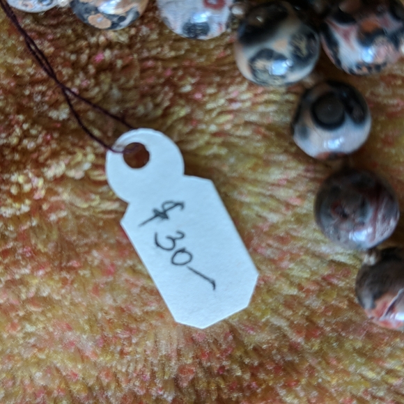 Tri - Butterfly Jasper Style Necklace NWT GOOD AS A MOTHERS DAY GIFT! 30" Brown - Picture 4 of 4